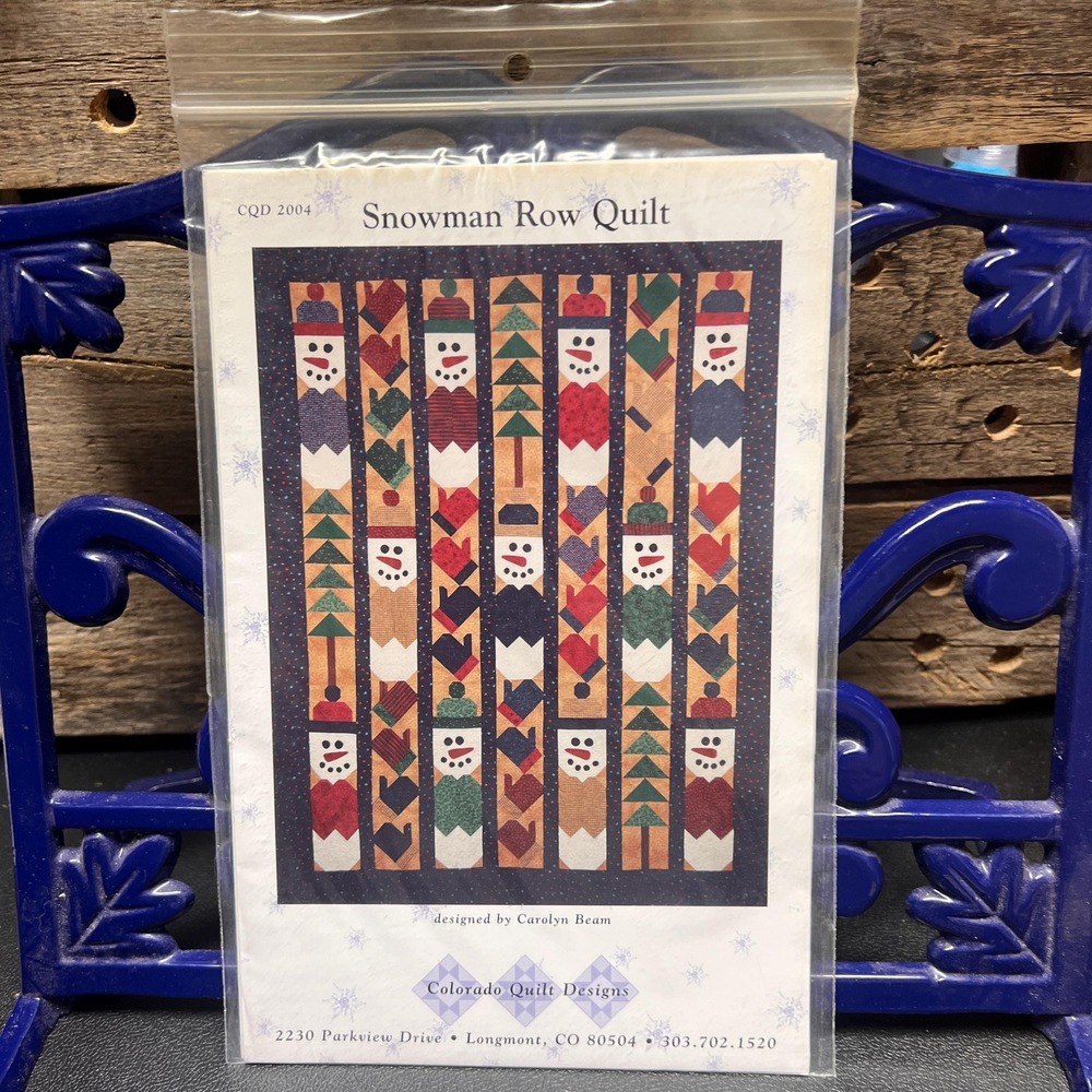 Snowman Row Quilt Pattern by Colorado‎ Quilt Designs